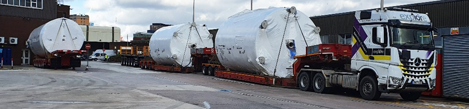 Moving 3 Large Brewery Tanks